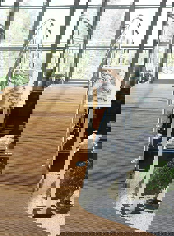 Durable CRYSTAL SIGN Aluminium Display Panel Floor Stand A3 | 1.25m | Silver