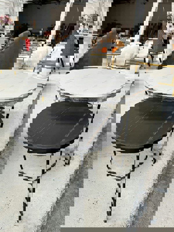 Iver Stone Round Nesting Coffee Table Set For Display-Weilai Concept-Weilai Concept