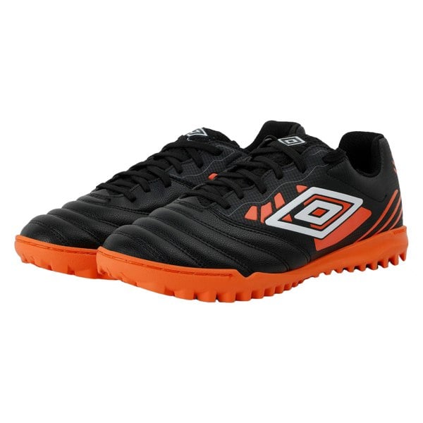 Umbro Mens Tocco Iv Club Tf Football Boots - Black/White/Dragon Fire