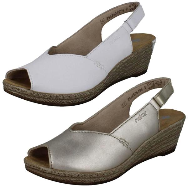 Rieker Ladies Rieker Slingback Wedge Sandals 62462