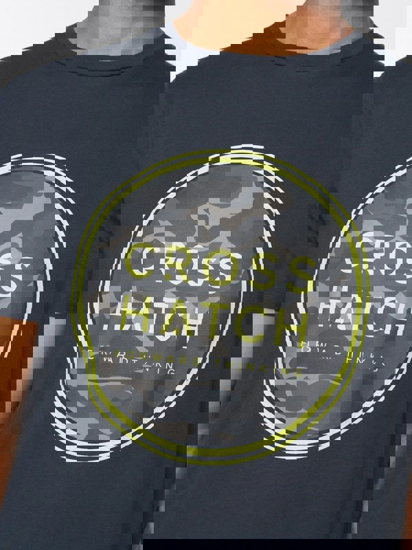 Crosshatch Camalar T-Shirt Navy