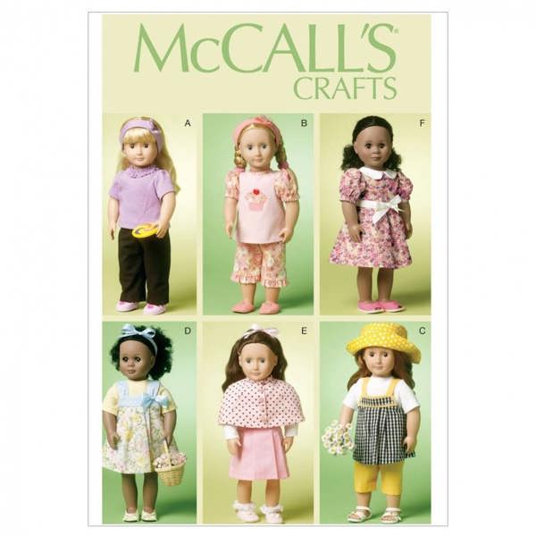 McCalls 6526 Paper Sewing Pattern – Doll Clothes, Size Fits 18 inch Doll, Intermediate