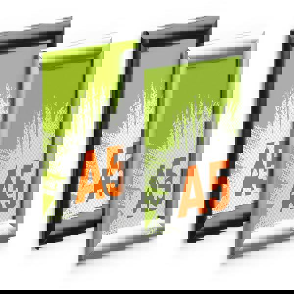 Durable Aluminium Snap Frame Retail Clip Poster Holder Notice Board | A5 Silver