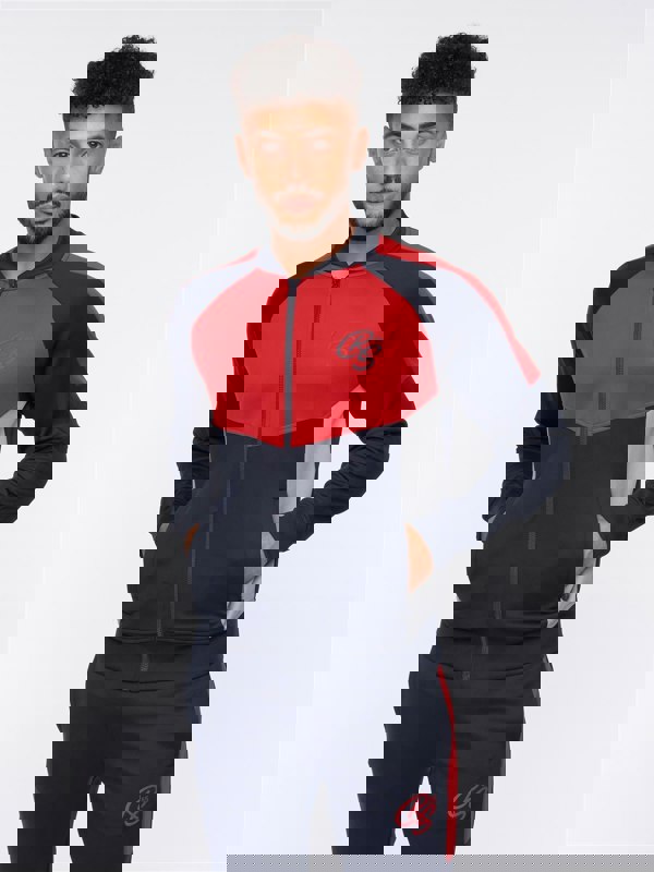 Crosshatch Daxton Tracksuit Navy/Red
