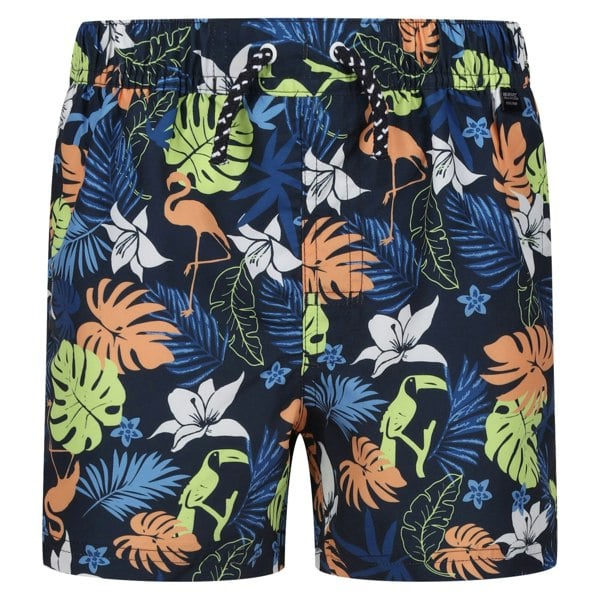 Regatta Childrens/Kids Skander II Tropical Swim Shorts - Navy