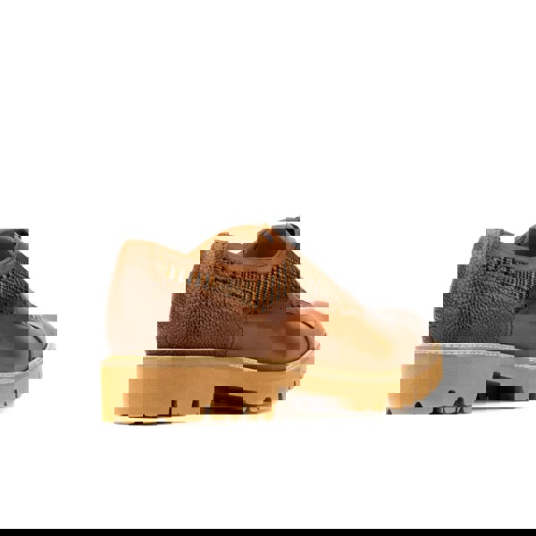 Embassy London Resident - Brown & Tan - Men's leather dressy shoe with toe cap and brogue details