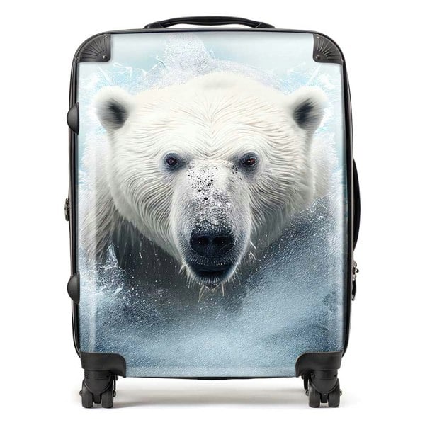 Warren Reed Polar Bear Splashart Suitcase