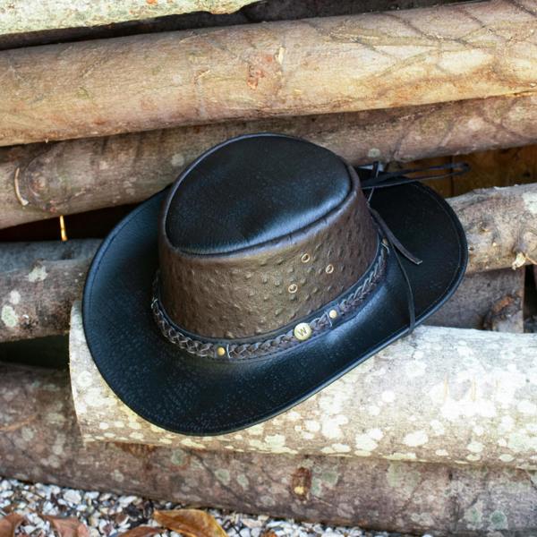 Wombat Leather Wombat The West Hat Premium Leather Cowboy Hat