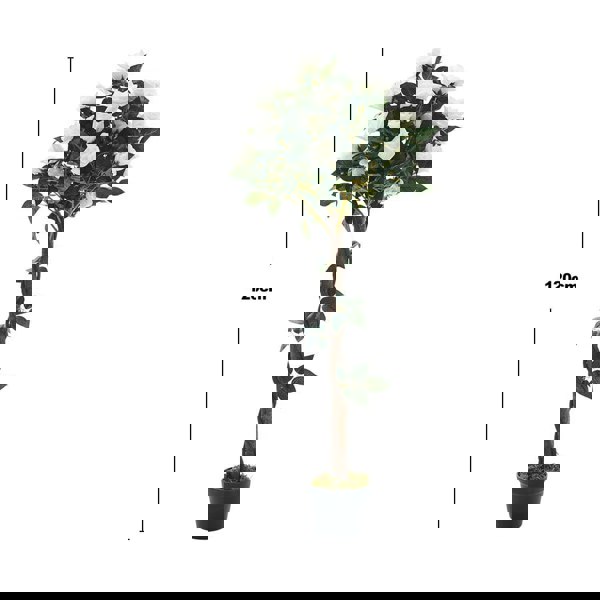 Artificial Rose Flower Tree in Pot Artificial Plants Living and Home