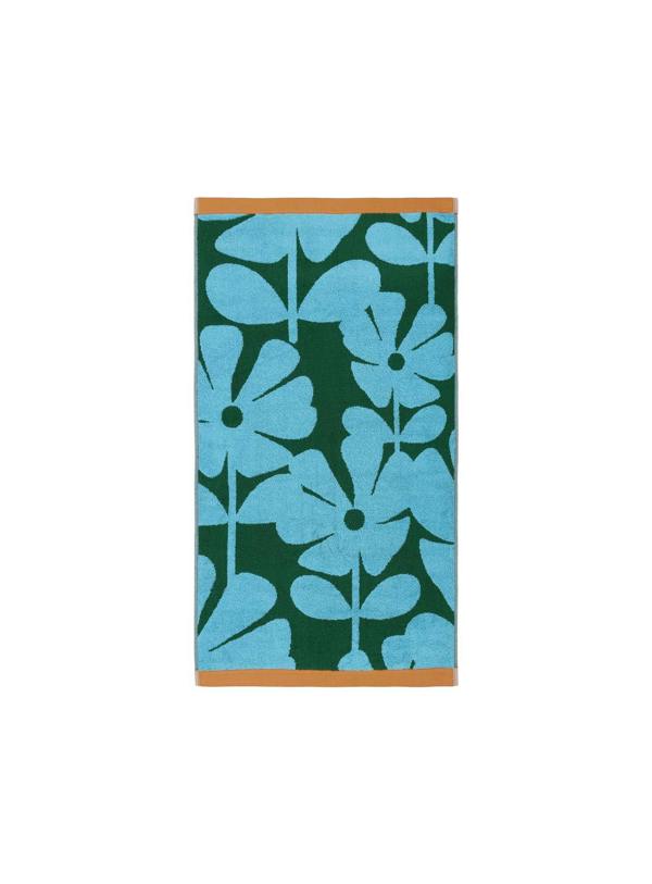 Orla Kiely Wildflower Blue Lagoon Hand Towel 50x90cm