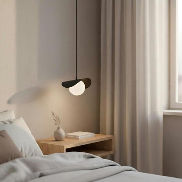 Emibig RITUAL Pendant lamp 1 x G9 Black with White Shade
