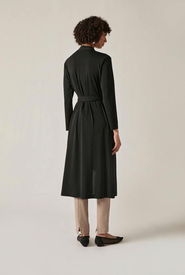 James Lakeland Black Jersey Longline Cardigan