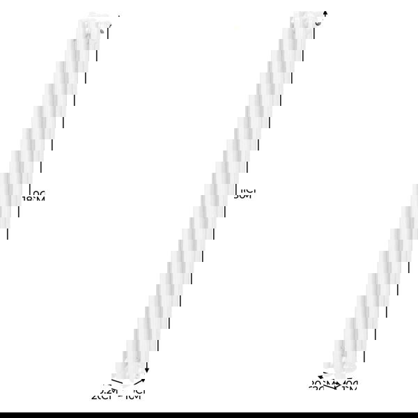 Monstershop Traditional 3 Column Radiator - 1800 x 202mm - White