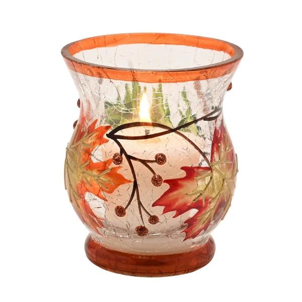 Country Living Autumn Leaf Votive Holder