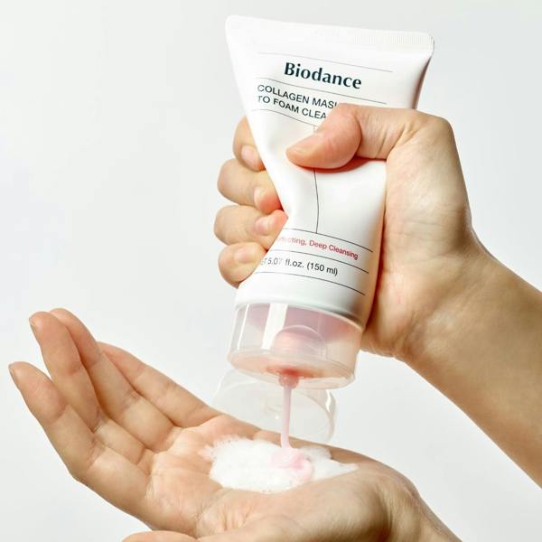 Biodance Collagen Cleanser for large sagging pores, stubborn nose blackheads, midday forehead grease, and tight dehydrated post-wash skin textures – Purifier from Atelier De Glow UK.
