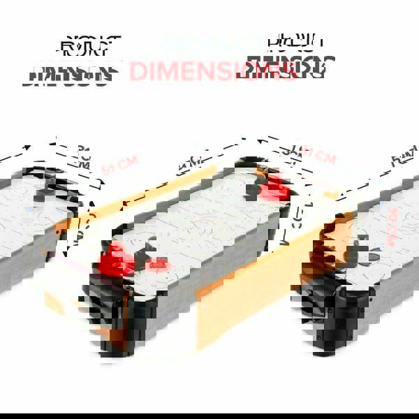 MANTRARAJ Table Top Air Hockey Compact Portable Family Game for Kids & Adults Fun Indoor Tabletop Entertainment