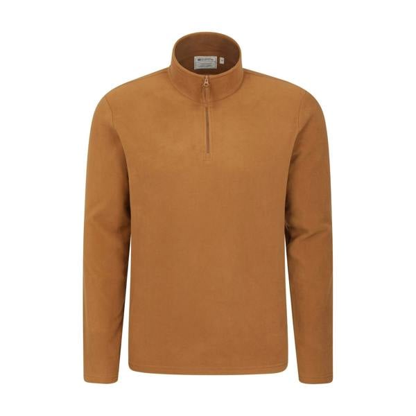 Mountain Warehouse Mens Camber II Half Zip Fleece Top - Mustard