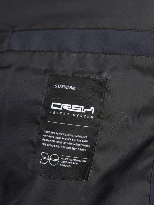 Crosshatch Mens Kampnew Embossed Jacket Navy