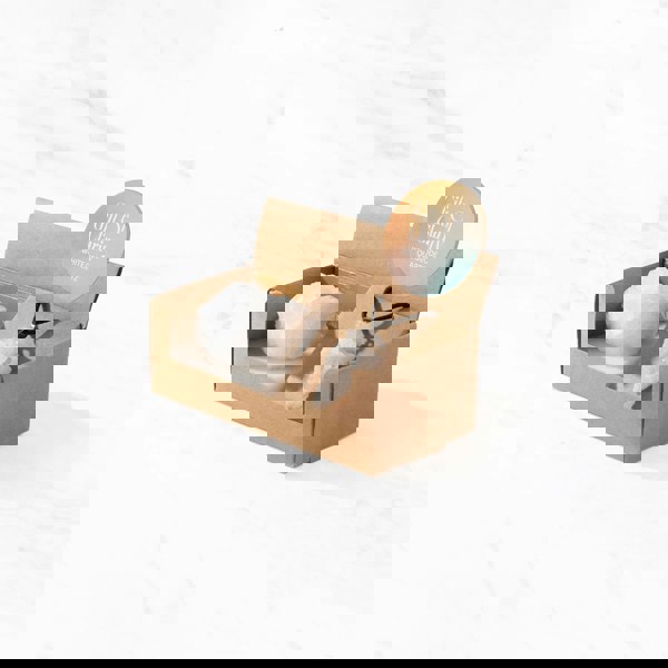 Myga Geode Gift set - Rough Stone and Pendant choice of 3 Colours