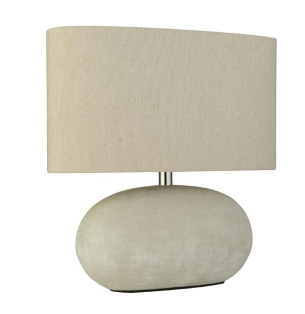 Pagazzi Lighting Eveline Grey Ceramic Table Lamp
