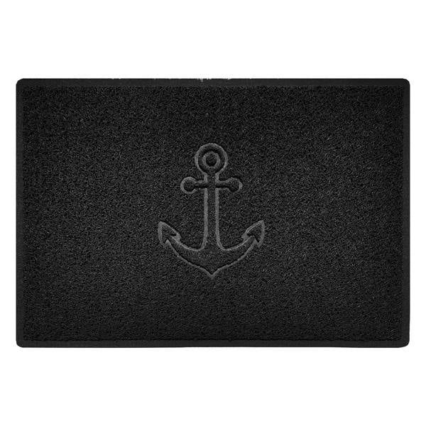 Nicoman "Anchors Away" Grey Spaghetti Door Mat