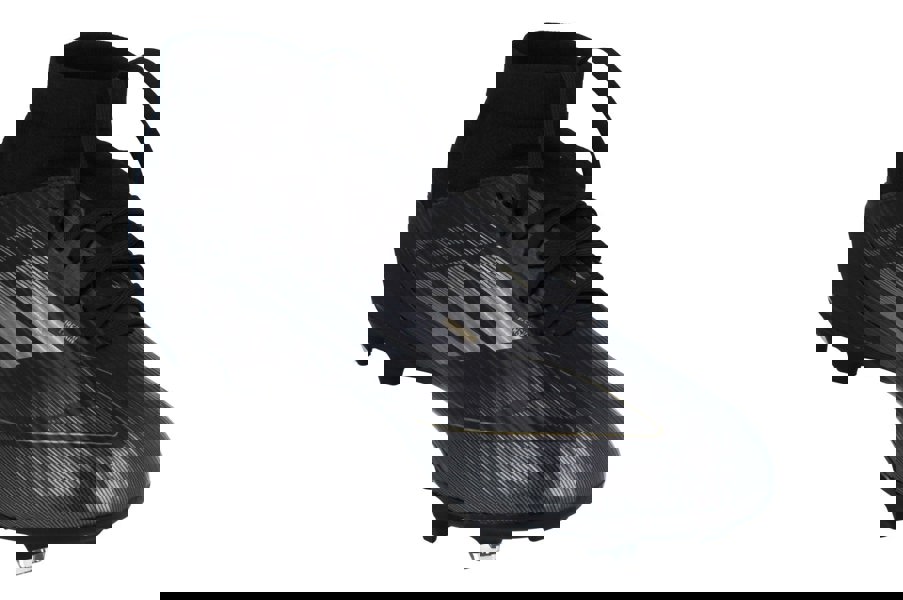 Adidas F50 League Mid Fg/Mg Mens Football Boots  JI0419 - Core Black Iron Metalic Gold - Photo 3