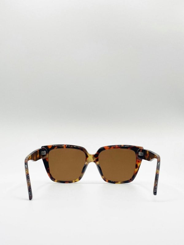 SVNX Tortoiseshell oversized cat eye sunglasses
