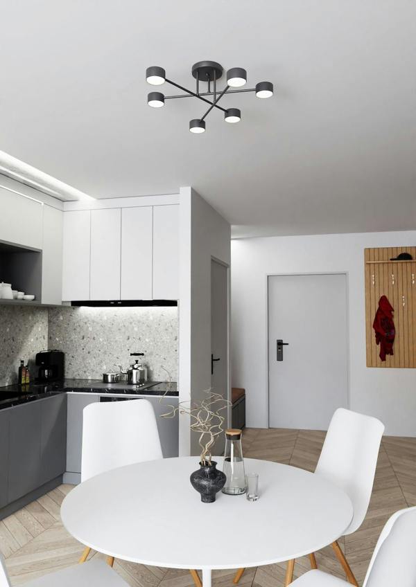 Emibig HALO Ceiling lamp 6 x GX53 Black