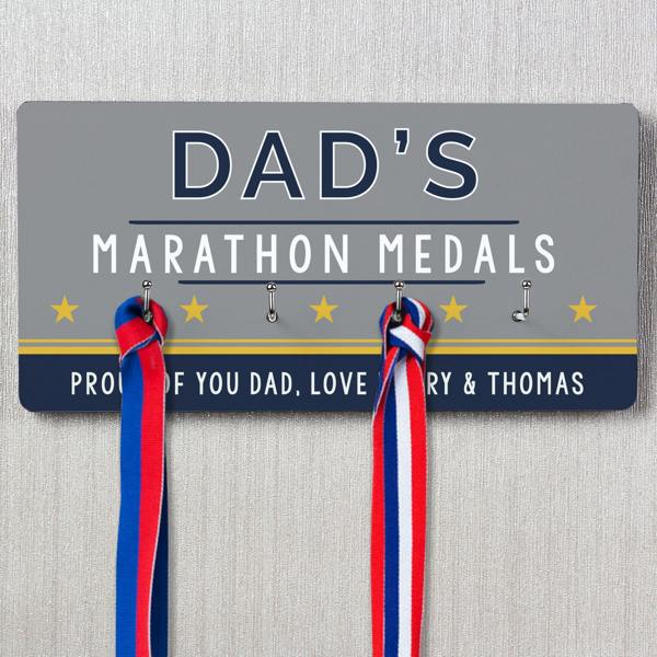Abode Home & Gifts Personalised Dad's Achievement Medal Hooks