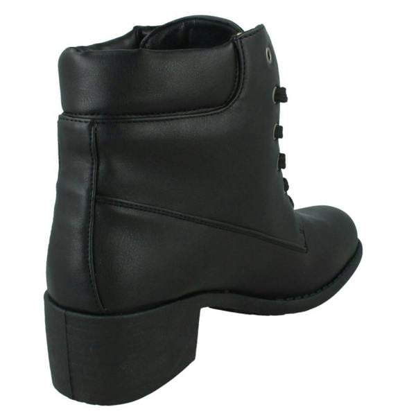 Spot On Ladies Spot On Lace Up Ankle Boot