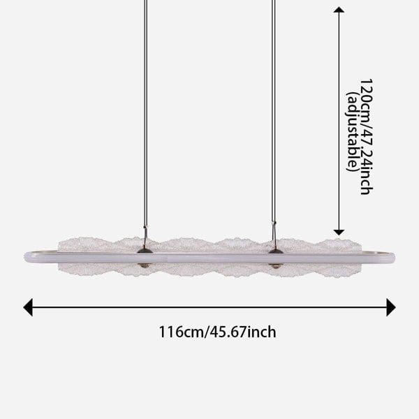 Lightsin Modern Aluminum and Acrylic Pendant Light for Dining Room Ceiling Lightsin UK 