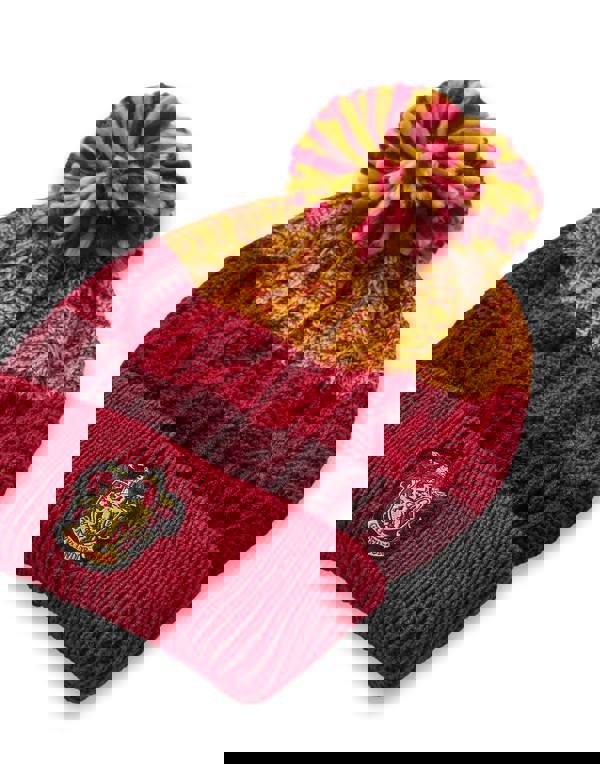 Harry Potter Unisex Kids Multicoloured Gryffindor Beanie and Gloves Set (One Size)
