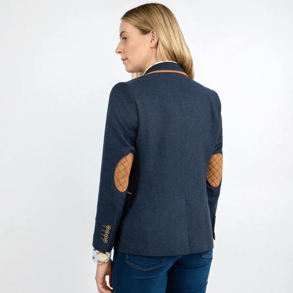 SIGNATURE EQUESTRIAN WOMENS JACKET WITH ELBOW PATCH – Premium Men's Patterned Shirt by Claudio Lugli | Bold Design, Tailored Fit, Best Printed Shirts