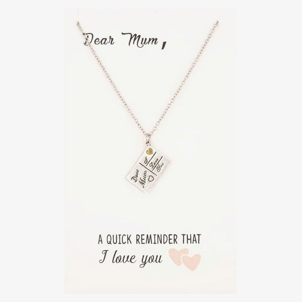 T. H. Baker Sentiments Dear Mum I Love you Postcard Pendant 12272