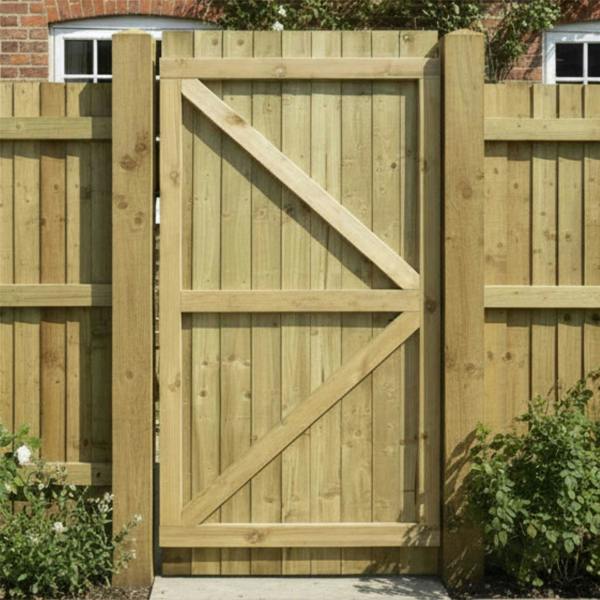 gate feather edge fully framed flat top [h.1800 x w.1050] 10