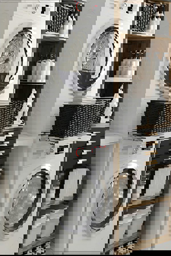 Living and Home Bathroom Dryer Washing Machine Stacking Kit