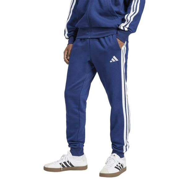 Adidas Mens Essentials Stripe Tapered Joggers - Navy/White - 