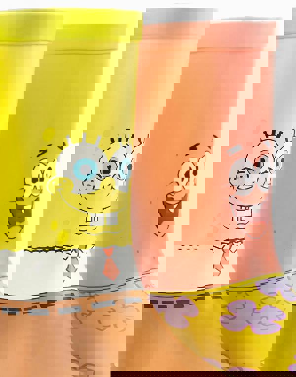 SpongeBob SquarePants Unisex Kids Multicoloured Spongebob Squarepants, Patrick Wellington Boots without Handles