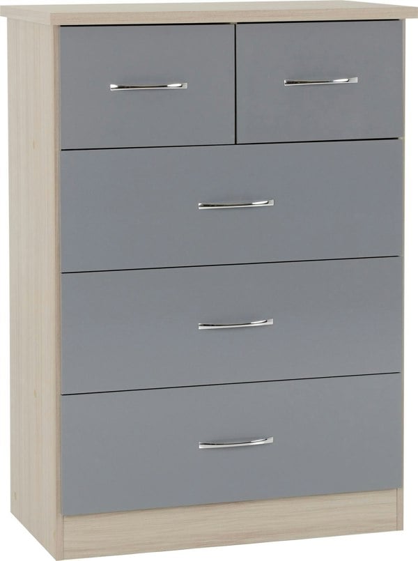 Seconique Nevada Nevada 2 Door 1 Drawer Wardrobe Bedroom Set
