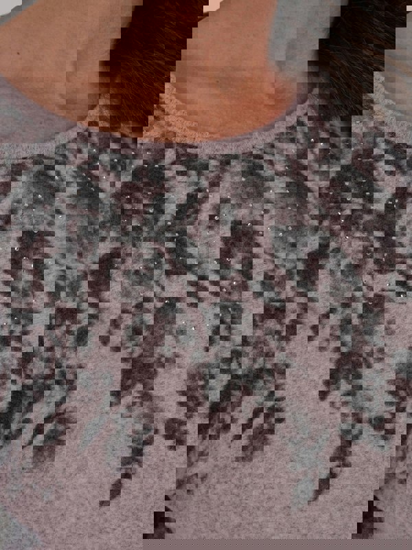 TIGI-Wear Floral Cascade Print Top