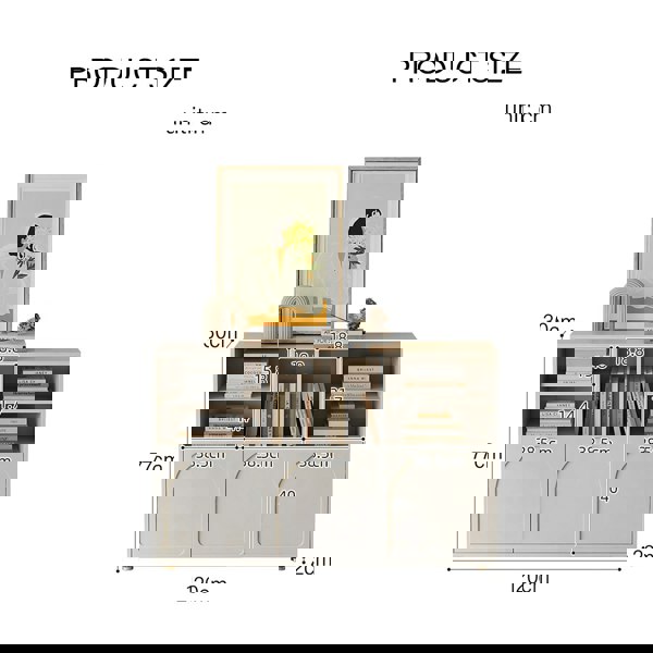 Amir Modular Bookshelf, Shelving Units-Rit Concept-120cm-Rit Concept