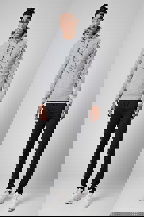 ENORSIA Raglan Sleeve Chest Print Hoodie