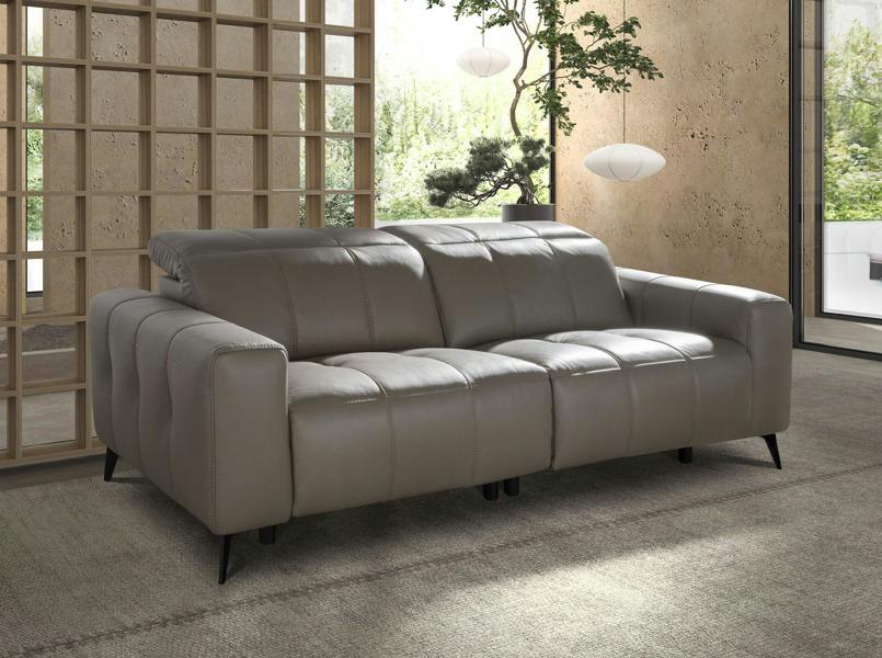 Angel Cerdá Relax sofa in grey leather 6209/6210