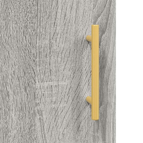 Berkfield Highboard Grey Sonoma 34.5x34x180 cm Engineered Wood