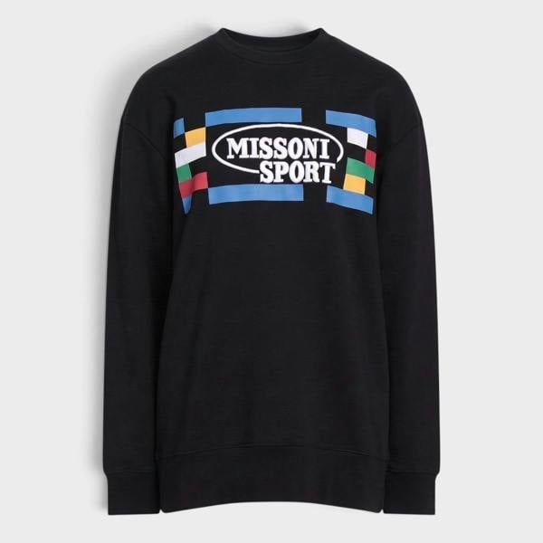 Missoni Legacy Logo Sweatshirt Black Multicolour