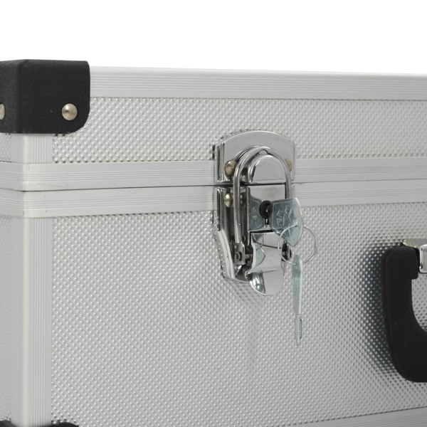 Berkfield Tool Suitcase 46x33x16 cm Silver Aluminium