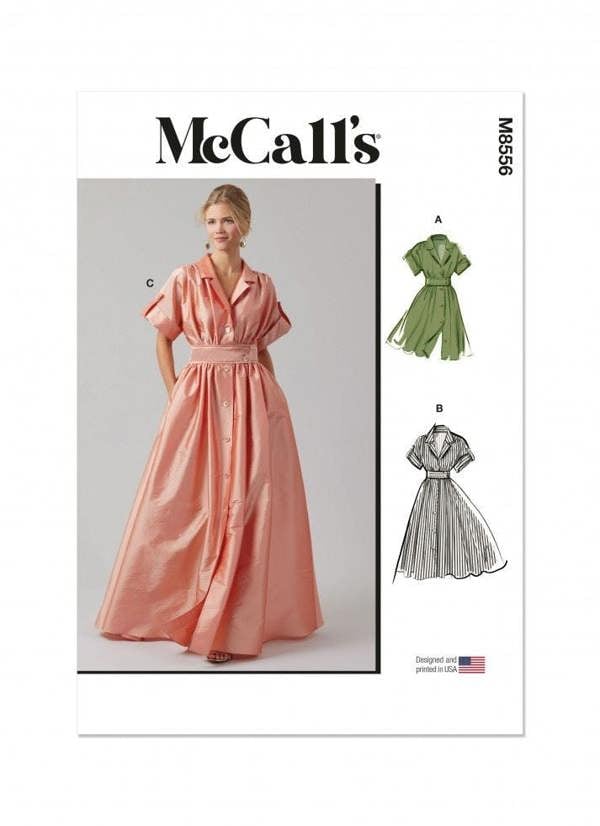 McCalls 8556 Paper Sewing Pattern – Women's Dress, Intermediate