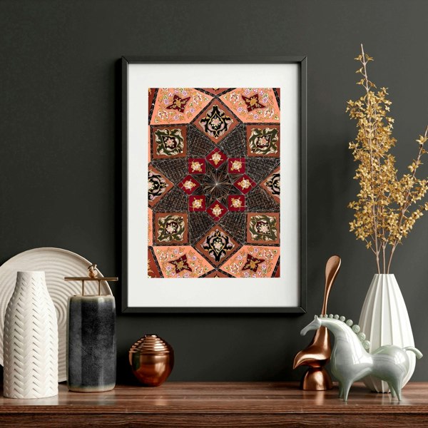 Islamic geometry patterns | set of 3 Bedroom wall art