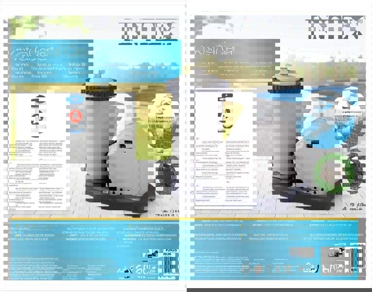 Intex Filter Pump with Cartridge Filter Pump For Up to 18ft Pool