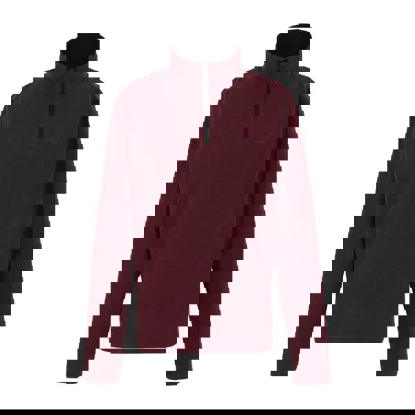 Regatta Great Outdoors Mens Thompson Half Zip Fleece Top - Dark Maroon